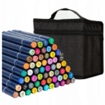 Markery artystyczne dwustronne 60szt + torba