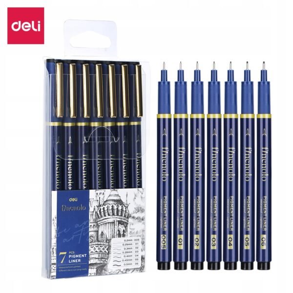 Cienkopisy kreślarskie zestaw