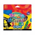 Kredki świecowe JUMBO 12 kolorów