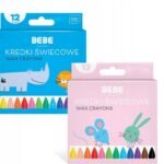 Kredki świecowe 12 kolorów BB KIDS