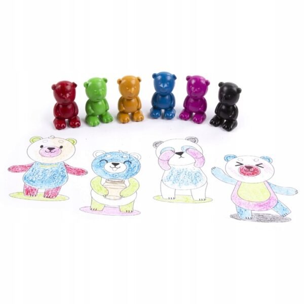 Kredki misie do nauki rysowania - obrazek 2