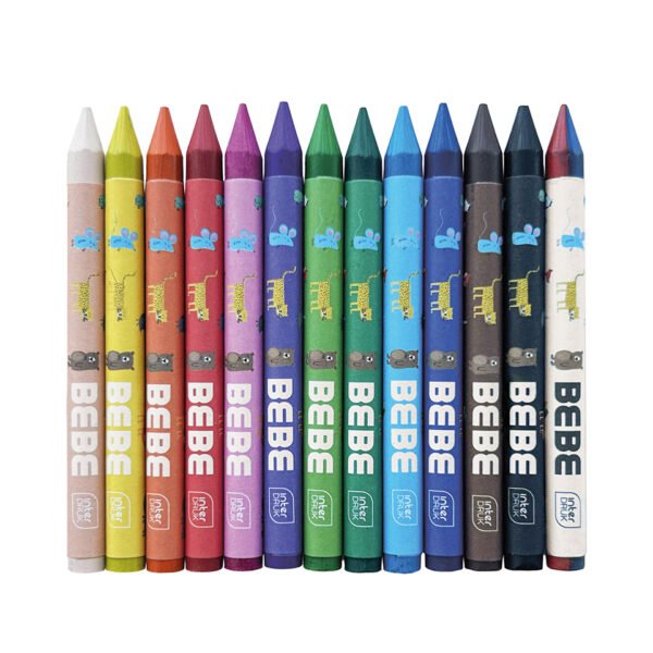 Kredki grafionowe 12 kolorów + BB kredka - obrazek 3