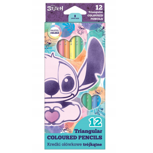 Kredki ołówkowe STITCH Pastel
