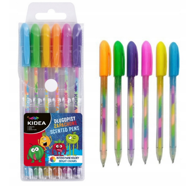 Długopisy zapachowe 6 kolorów - obrazek 2