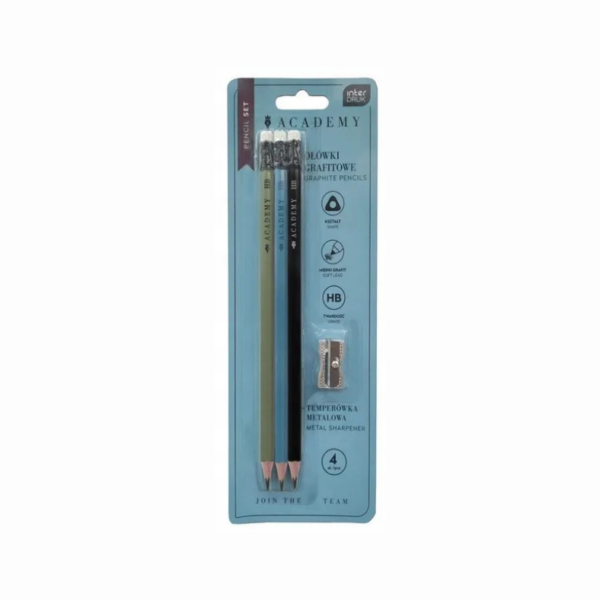 Zestaw ołówków HB + temperówka - obrazek 2