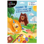 Figurki 3D zoo z naklejkami