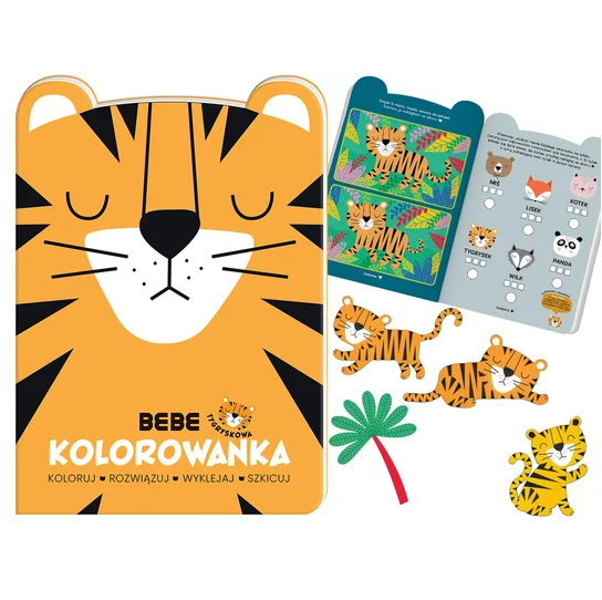 Kolorowanka kreatywna A4 Tygrys - obrazek 4