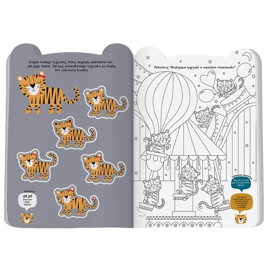 Kolorowanka kreatywna A4 Tygrys - obrazek 2