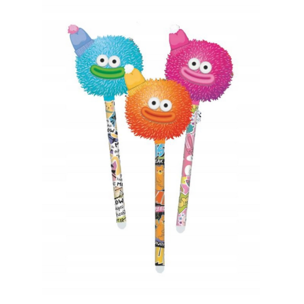 Długopis wymazywalny głowy w czapkach