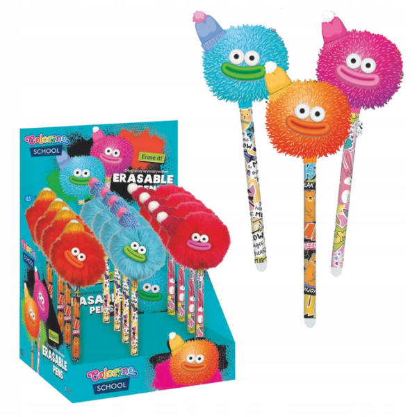 Długopis wymazywalny głowy w czapkach - obrazek 2