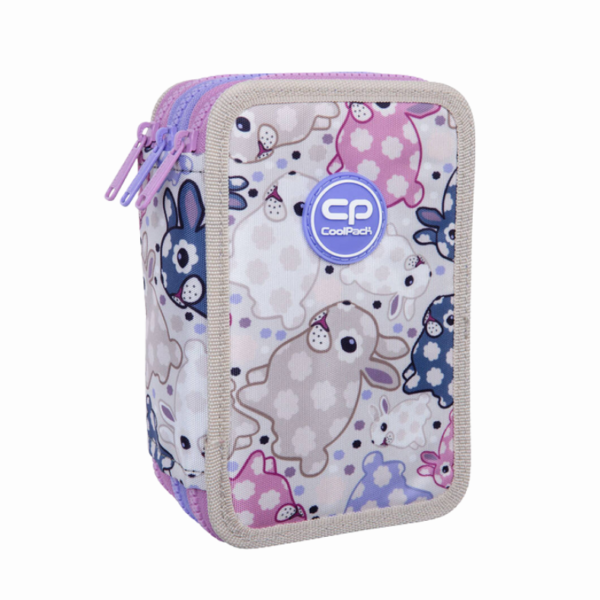 Piórnik potrójny z wyposażeniem White Bunny