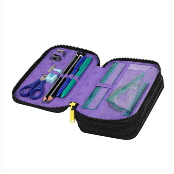 Piórnik potrójny z wyposażeniem Stitch - obrazek 2