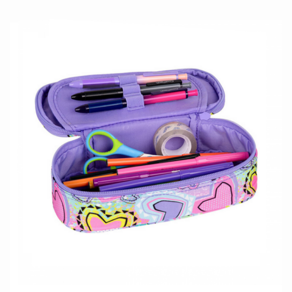 Piórnik jednokomorowy Pastel Heart - obrazek 2