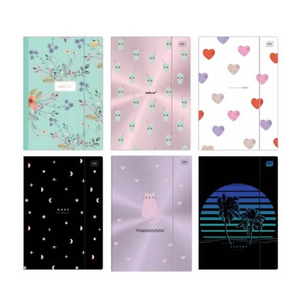 Teczka z gumką A4 Metallic