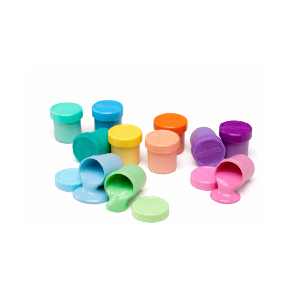 Farby plakatowe pastelowe 12 kolorów - obrazek 2