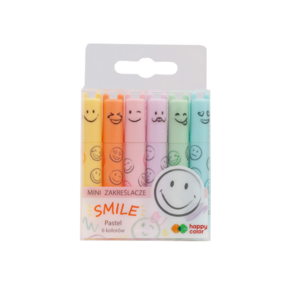 Zakreślacze pastelowe Smile