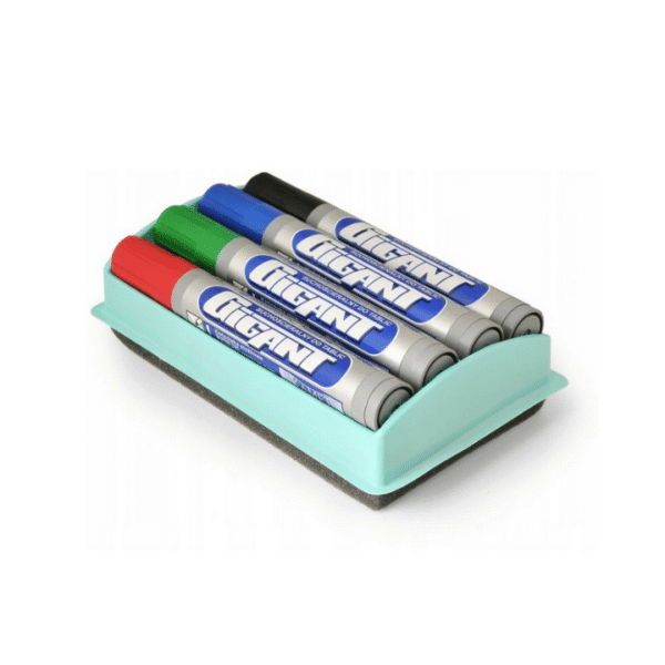 Markery 4 szt. + gąbka