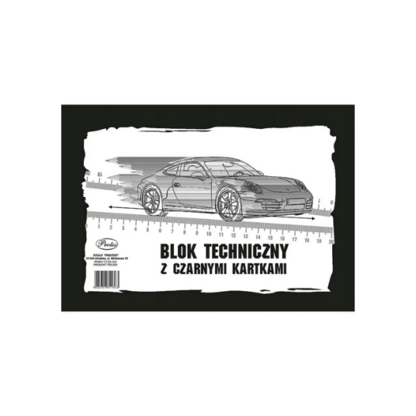 Blok techniczny A4 czarny