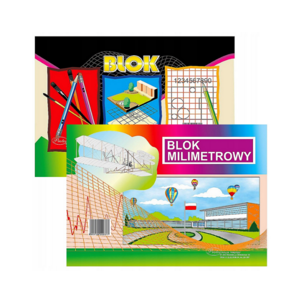 Blok milimetrowy A4 20 kartek