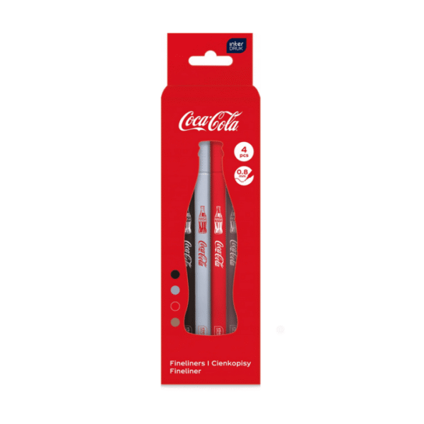 Cienkopisy Coca Cola 4 kolory