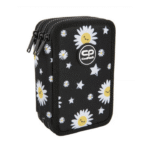 Piórnik potrójny z wyposażeniem Daisy Black