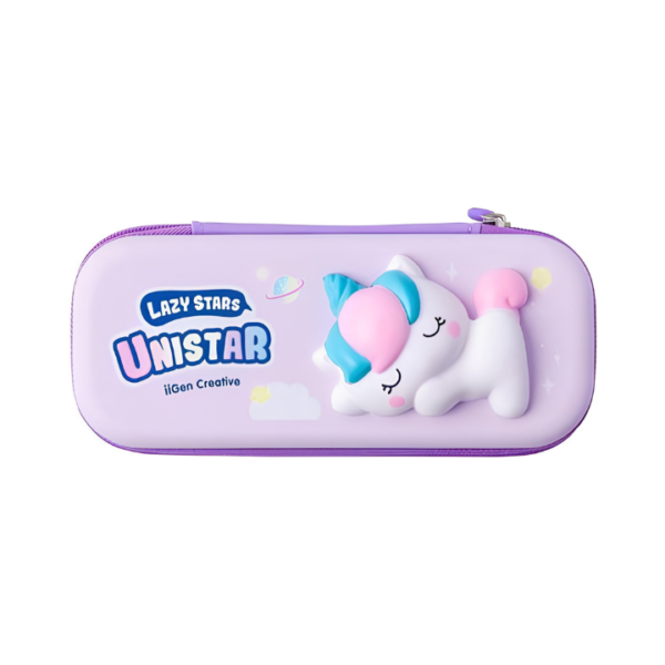 Piórnik jednokomorowy 3D Jednorożec SQUISHY Pulio