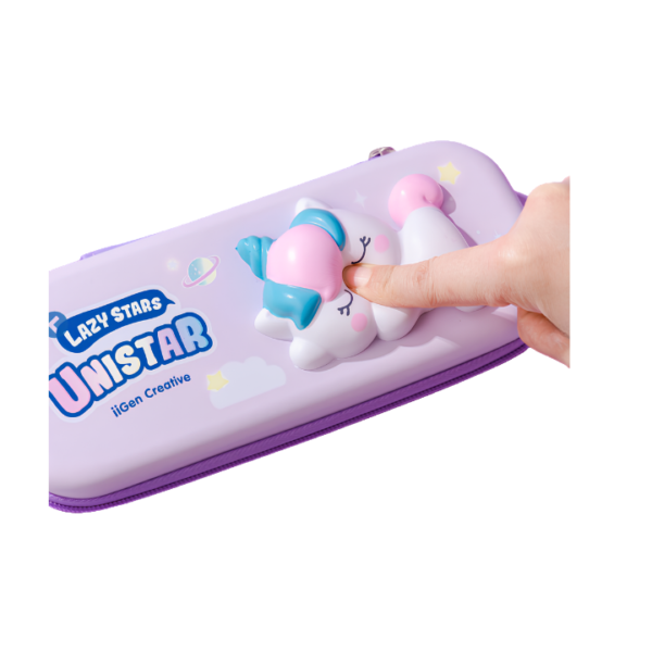 Piórnik jednokomorowy 3D Jednorożec SQUISHY Pulio - obrazek 4