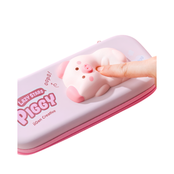 Piórnik jednokomorowy 3D Świnka SQUISHY - obrazek 4